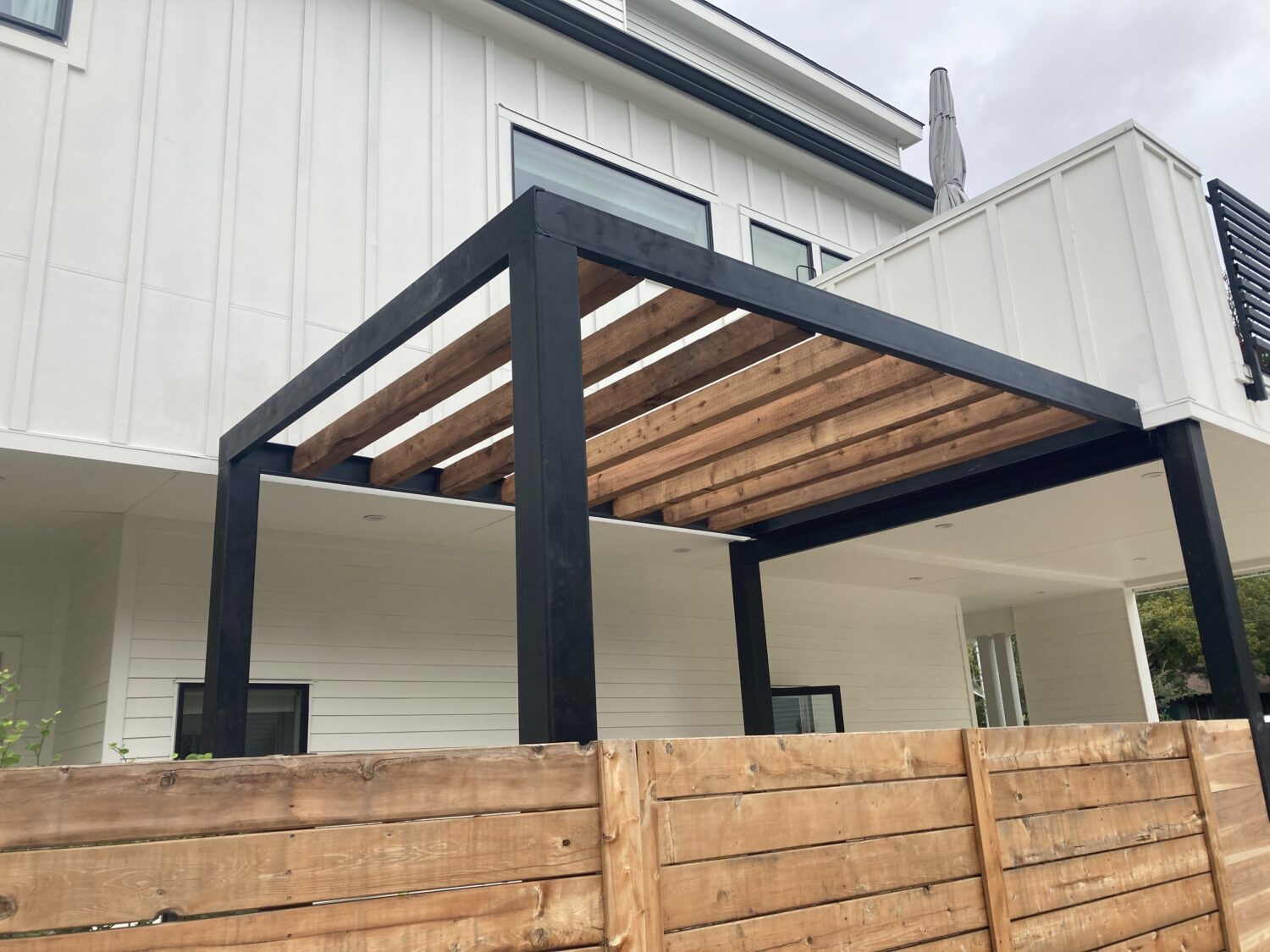 Metal Beams For Pergola The Best Picture Of Beam