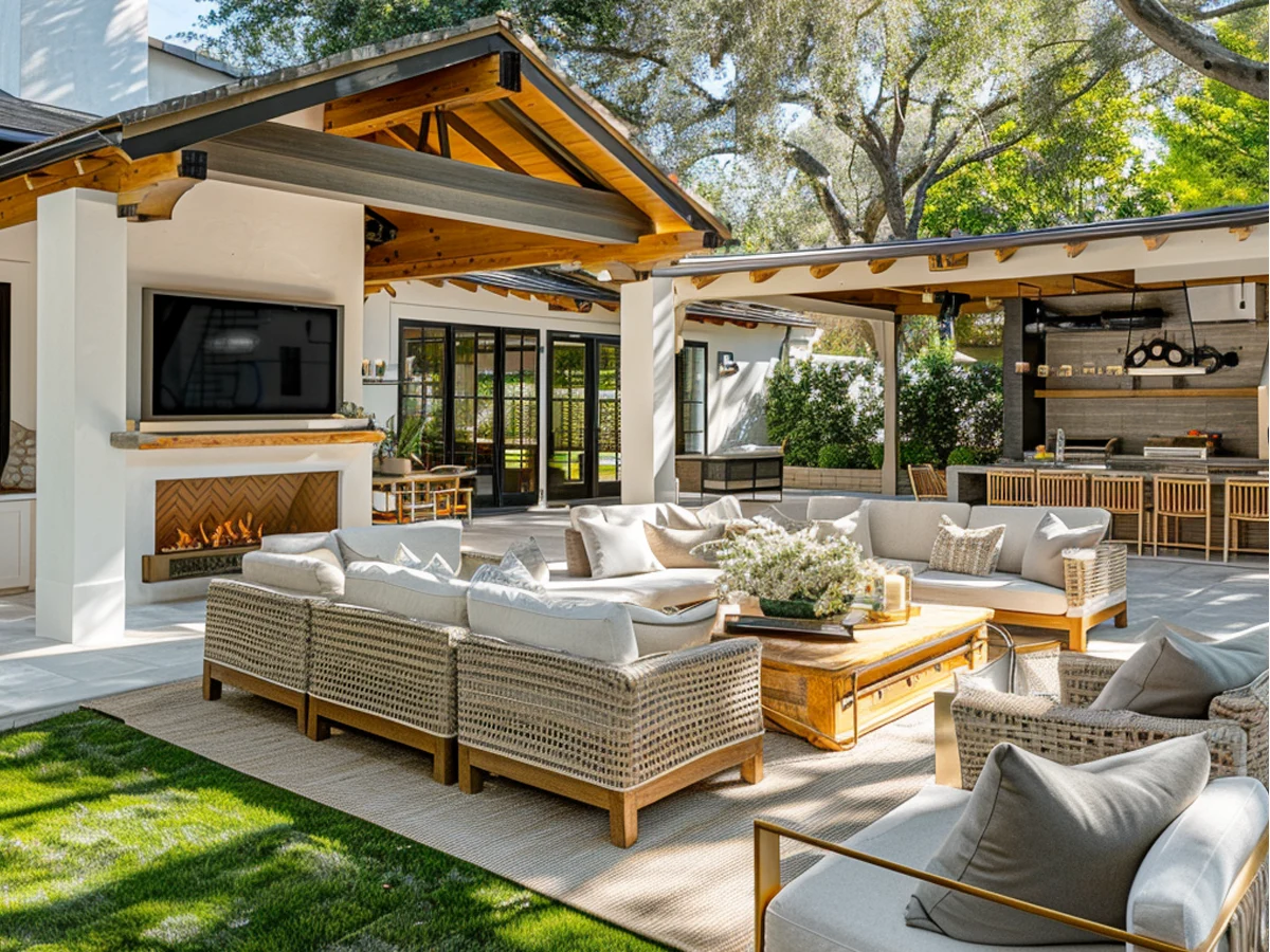 Outdoor Patio With Furniture