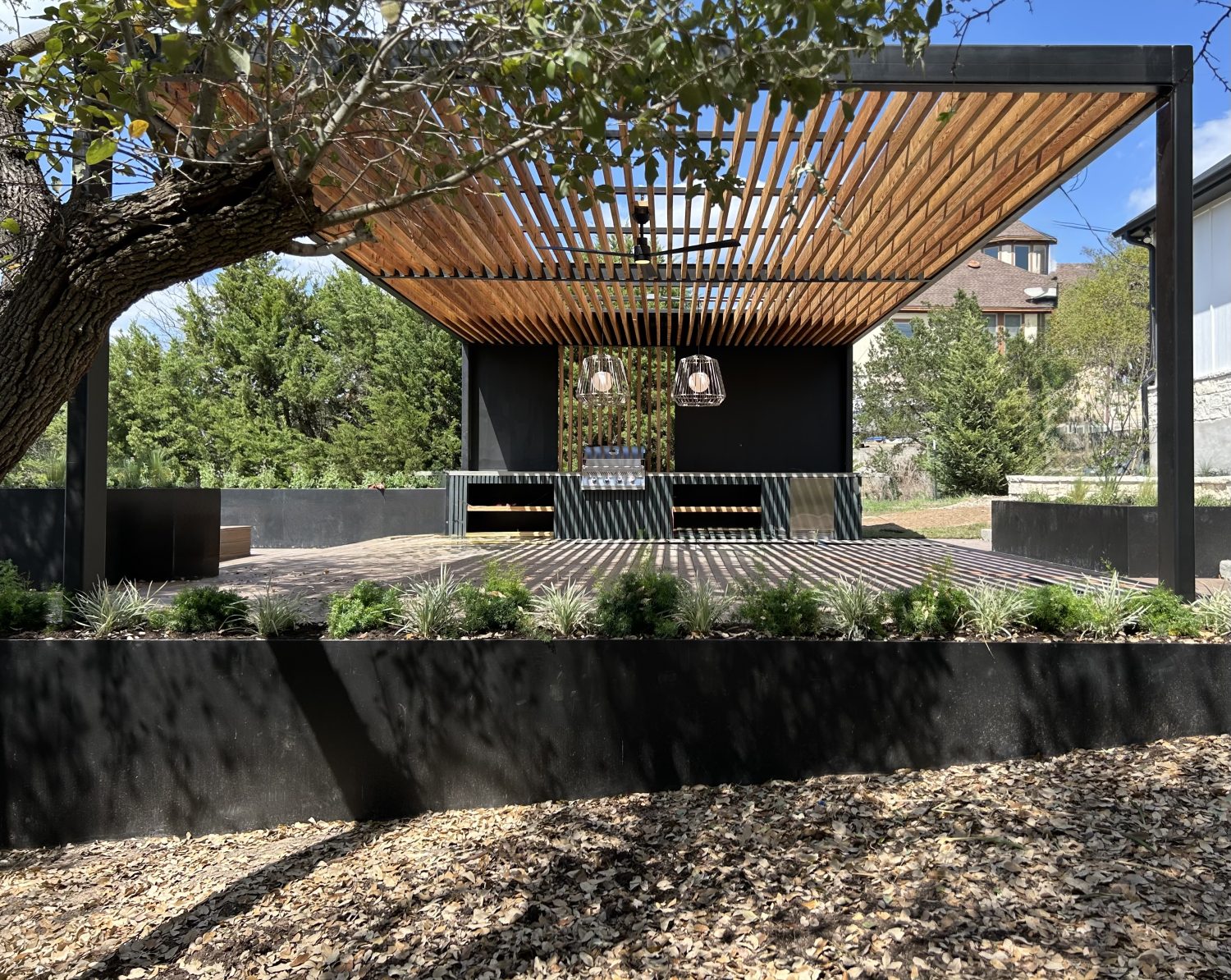 Steel & Cedar Pergola